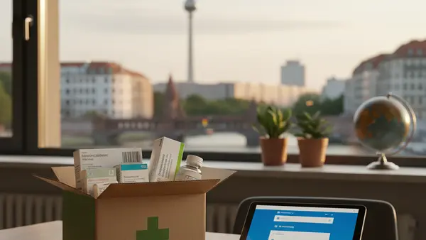 KI-generiertes Bild zum Thema Online Medikamente bestellen – die Zukunft?