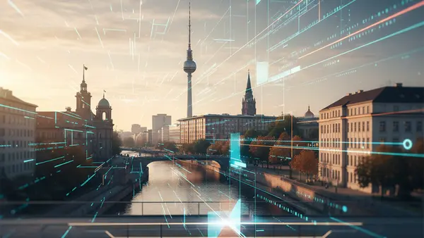 Digitale Innovationen in Berlin (KI-generiertes Bild)