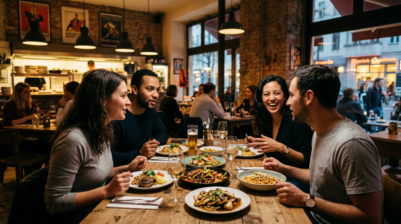 Essen gehen in Berlin: Stadtteile, Küchen und Preisniveau (KI)