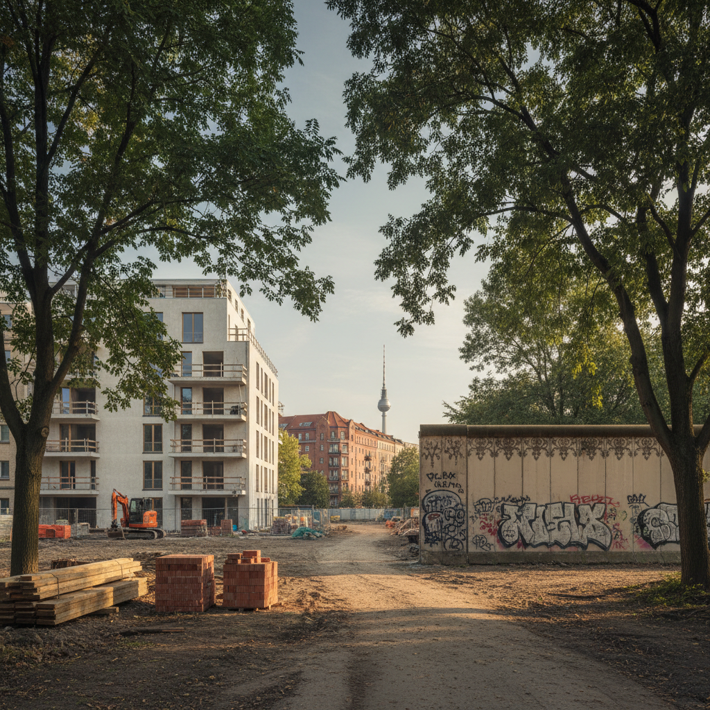 KI-generiertes Bild zum Thema Haus bauen in Berlin – ist das überhaupt möglich?