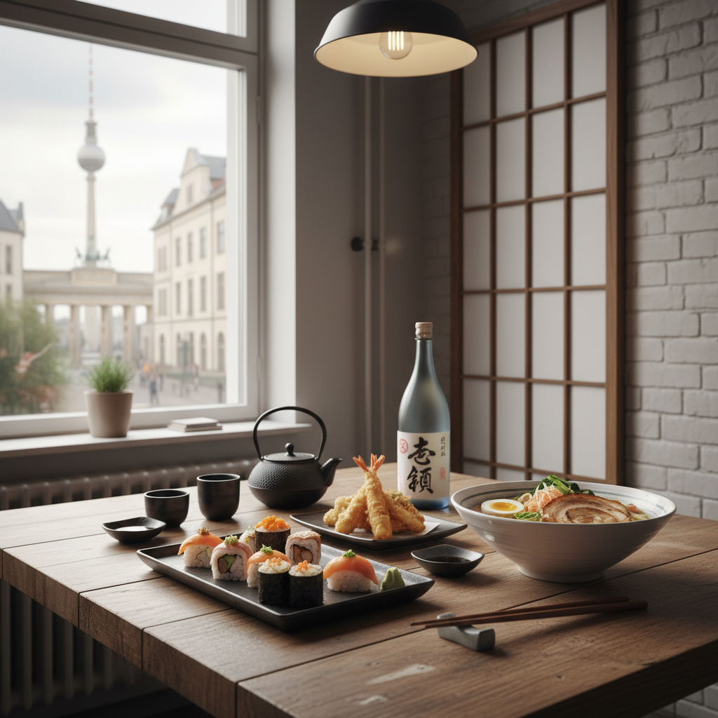 KI-generiertes Bild zum Thema Japanisch Essen in Berlin