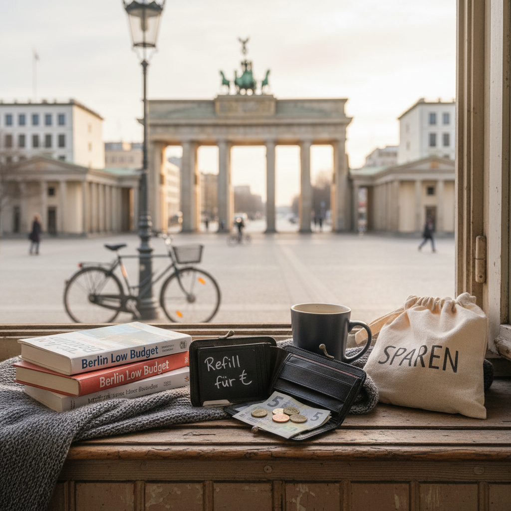 KI-generiertes Bild zum Thema Können Studenten in Berlin sparen?