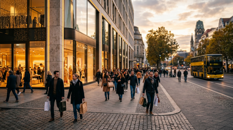 Shopping in Berlin: Einkaufszentren und Einkaufsstraßen (KI)
