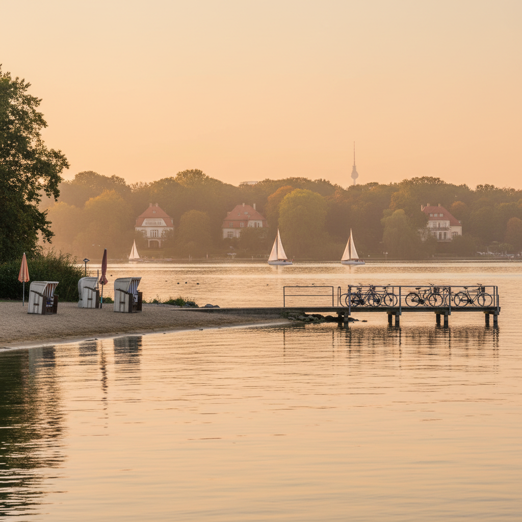 KI-generiertes Bild zum Thema Wannsee – hier macht Berlin Urlaub